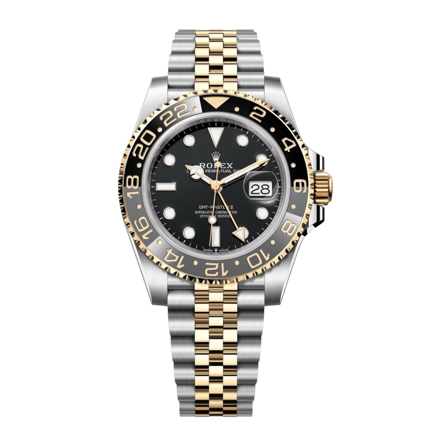 Rolex GMT-Master II Automatic Men’s Watch – Two-Tone Gold & Black
