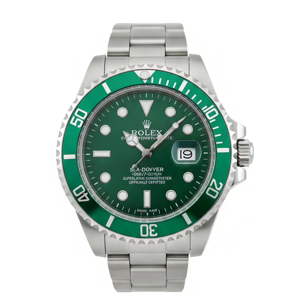 Rolex Submariner Date Green and silver
