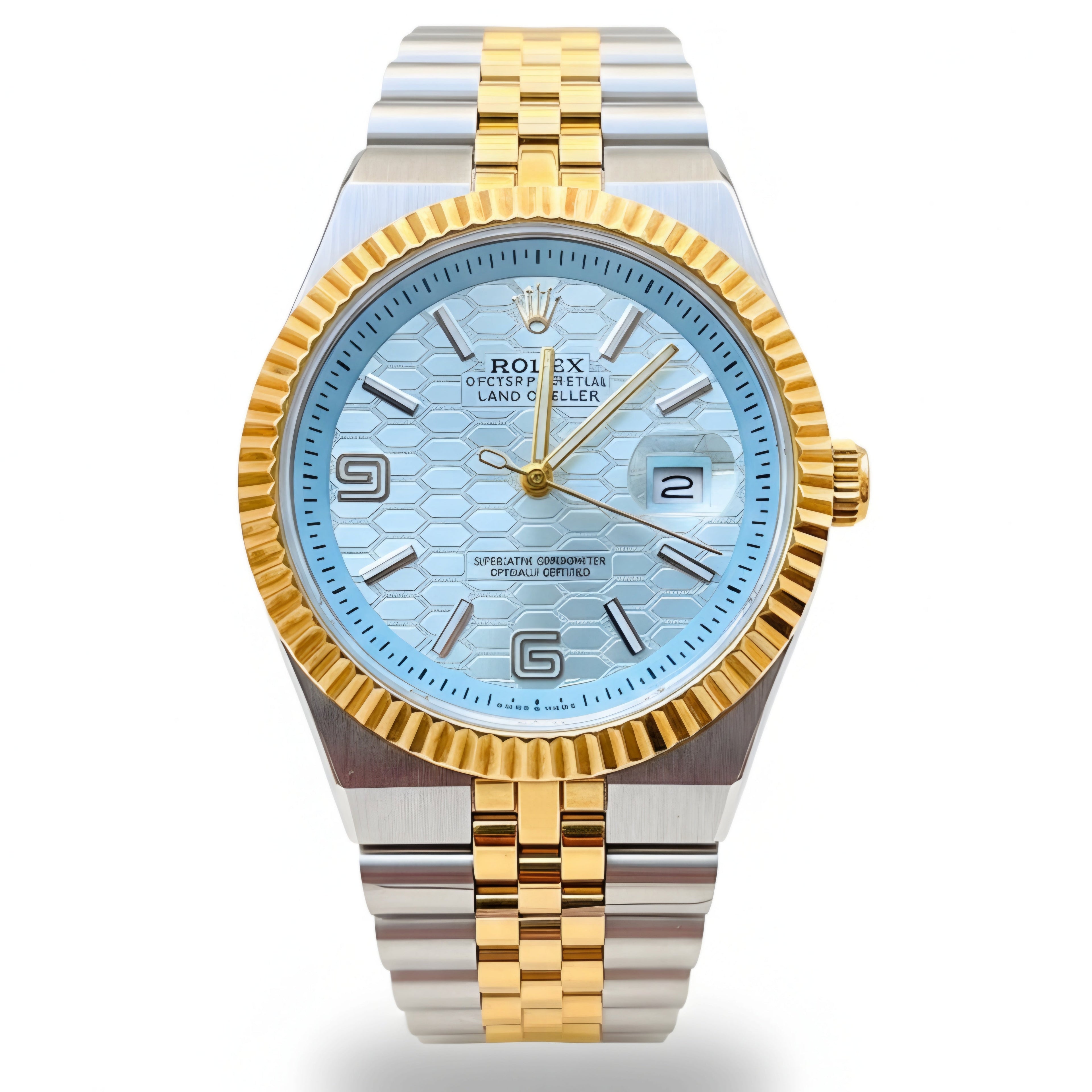 Rolex Datejust High-End Edition – Two-Tone Tiffany Blue Honeycomb