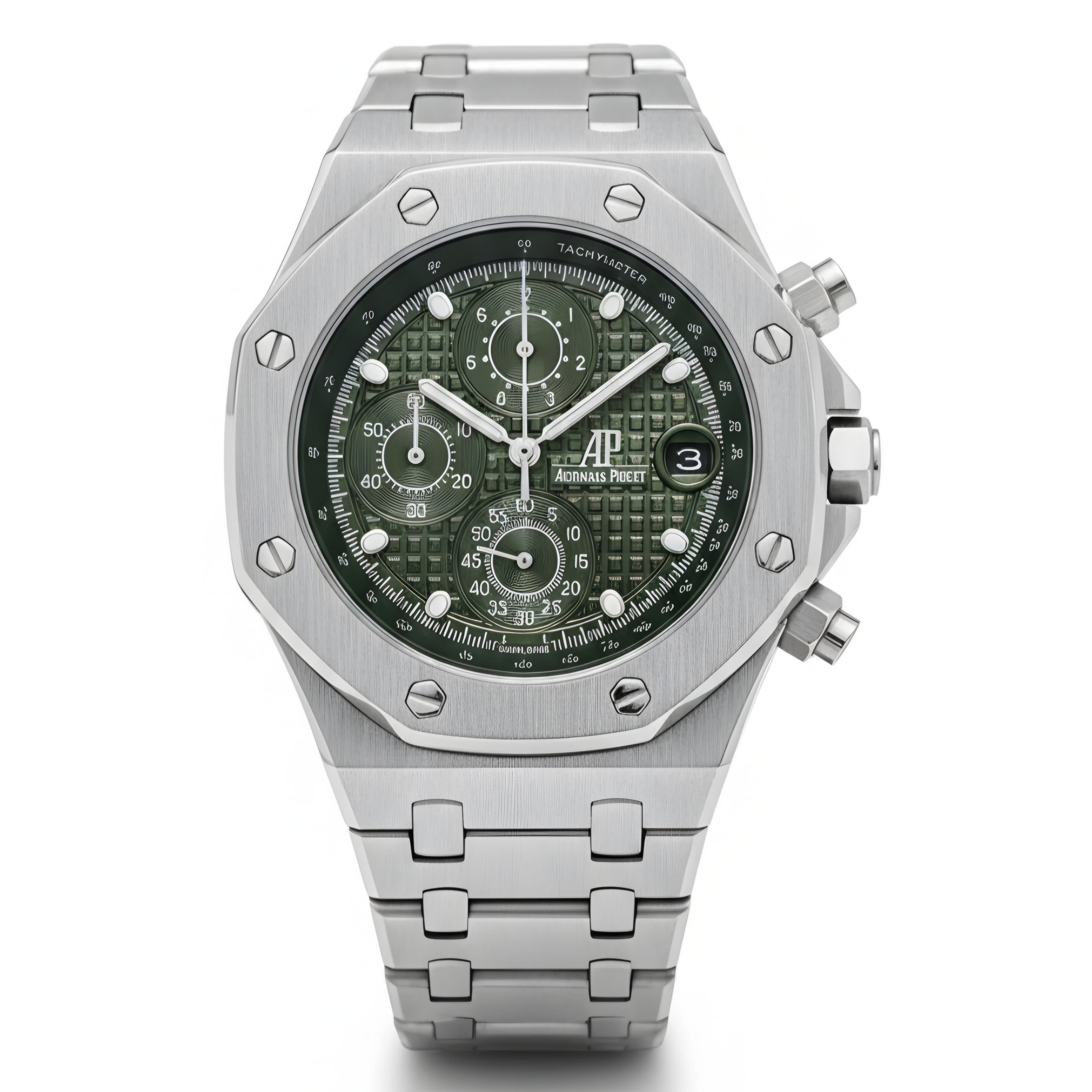 Audemars Piguet Royal Oak Offshore – Silver & Military Green Edition