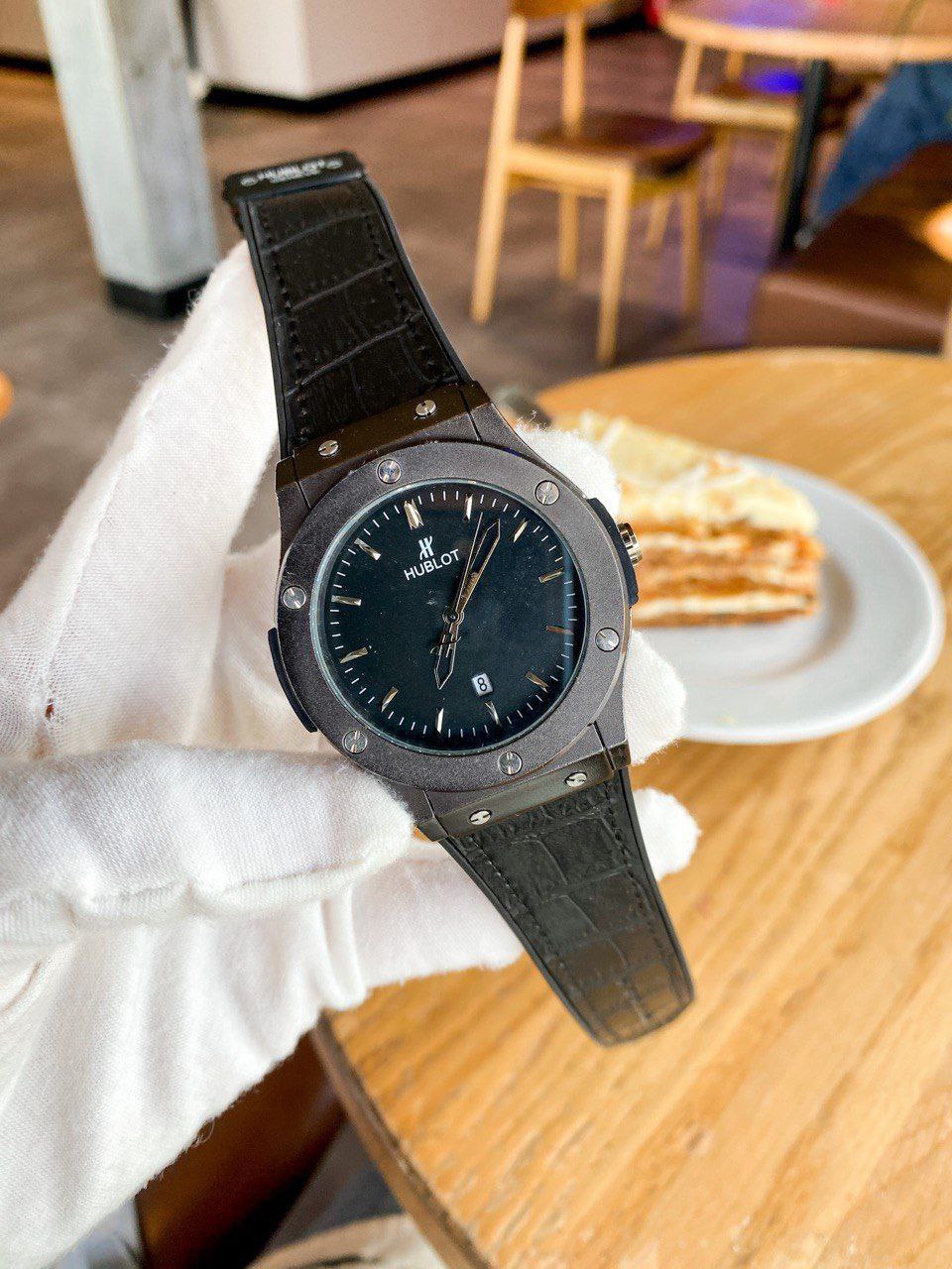 Hublot Classic Fusion Men’s Watch – All Black Leather