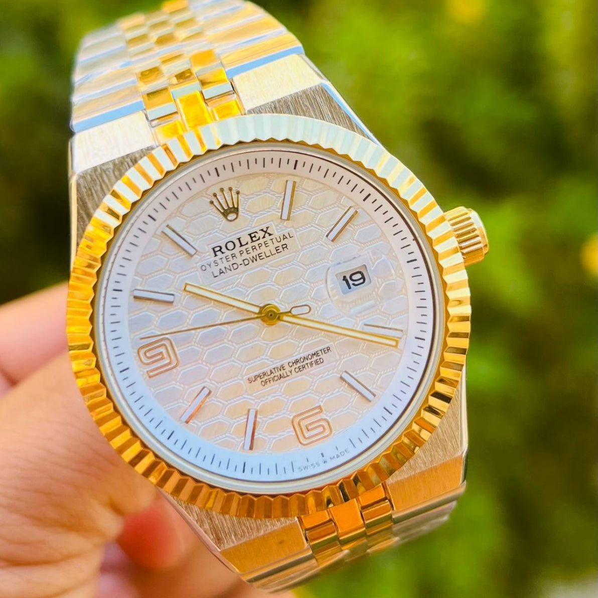 Rolex Datejust High-End Edition – Two-Tone White Honeycomb