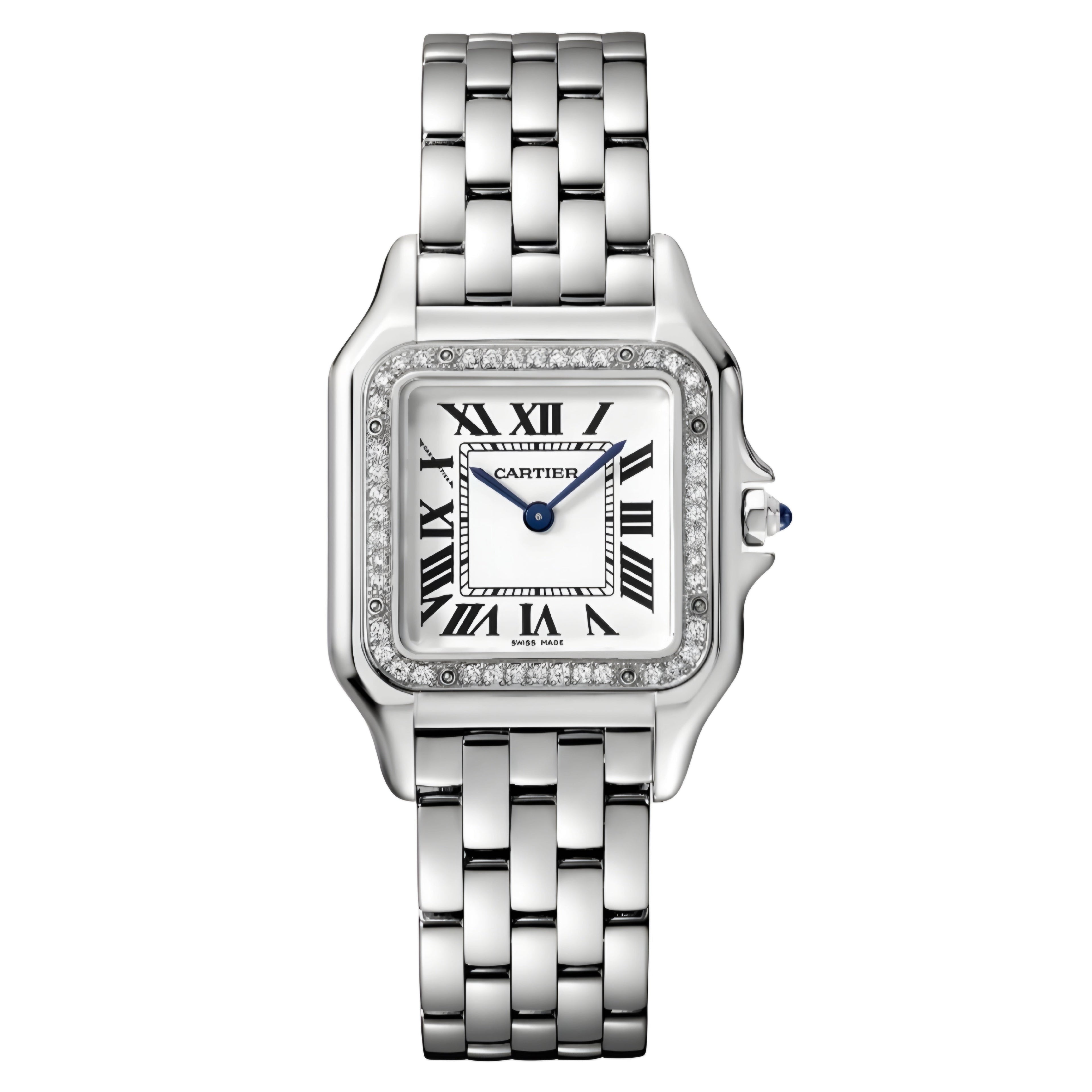 Panthère de Cartier woman Silver With White dial