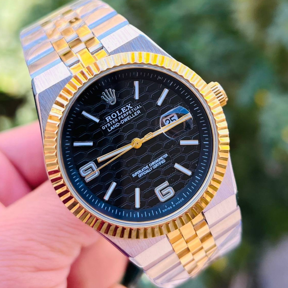 Rolex Datejust High-End Edition – Two-Tone Onyx Honeycomb