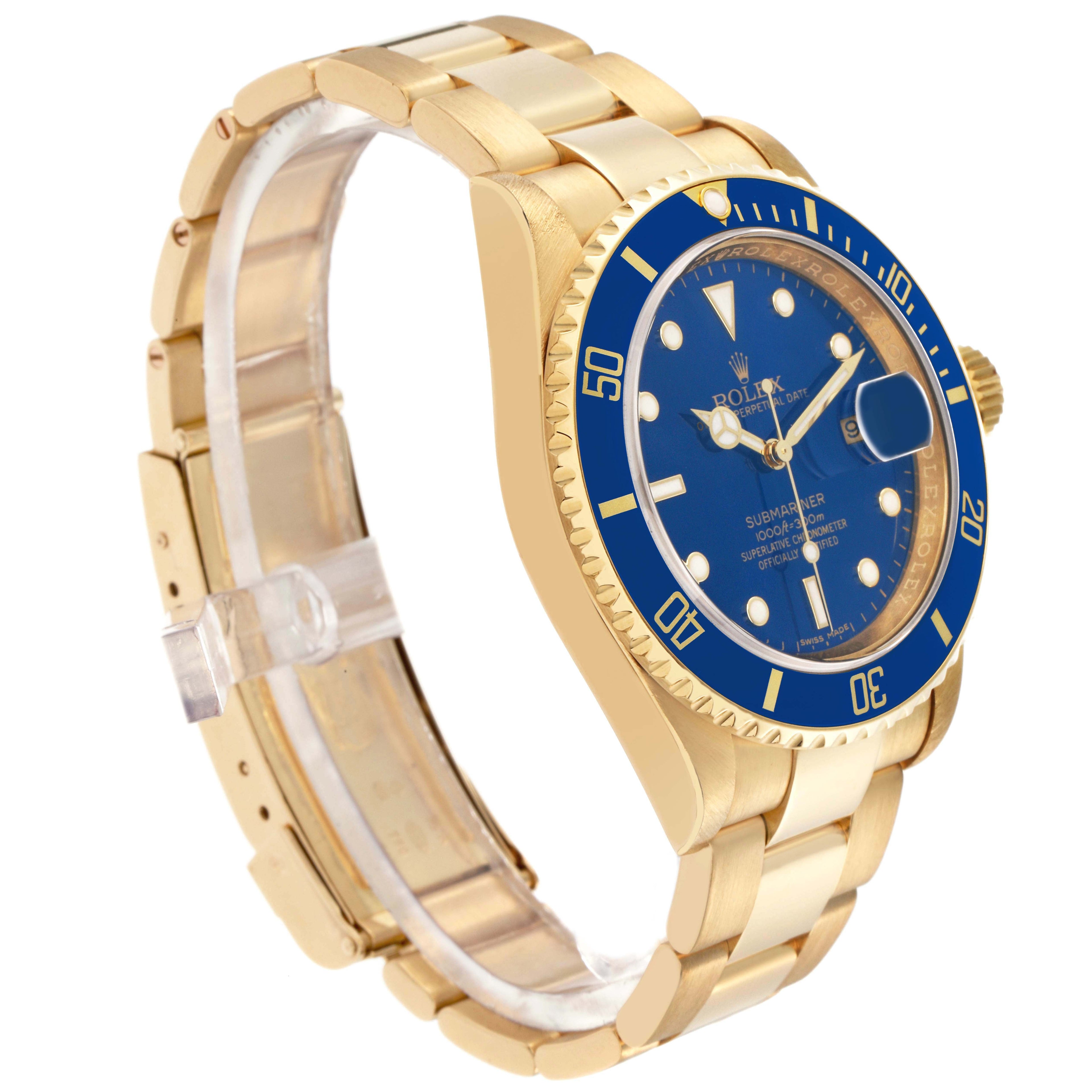Rolex Submariner gold Blue dial