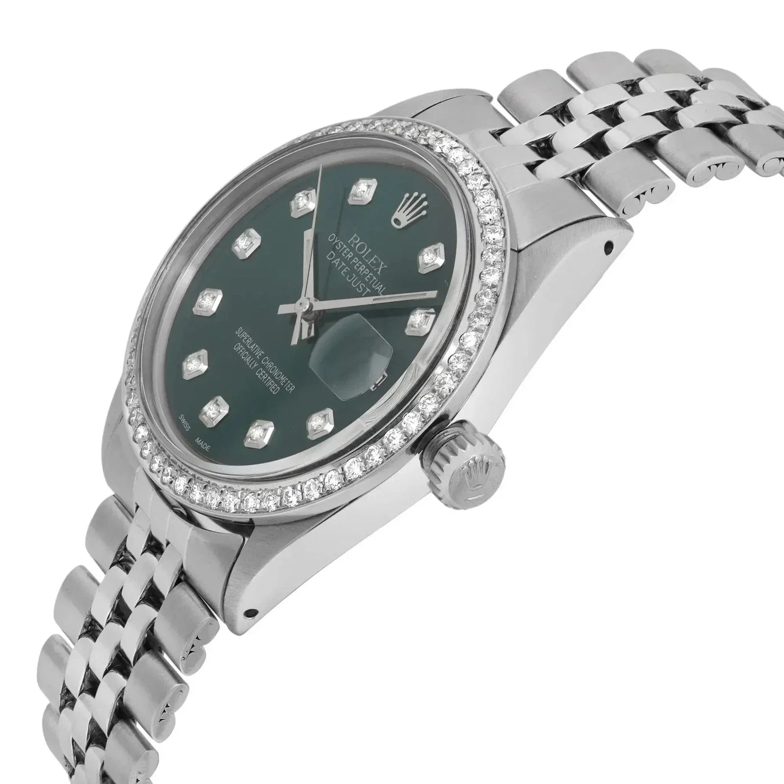 Rolex Lady-Datejust Sliver with Green dial