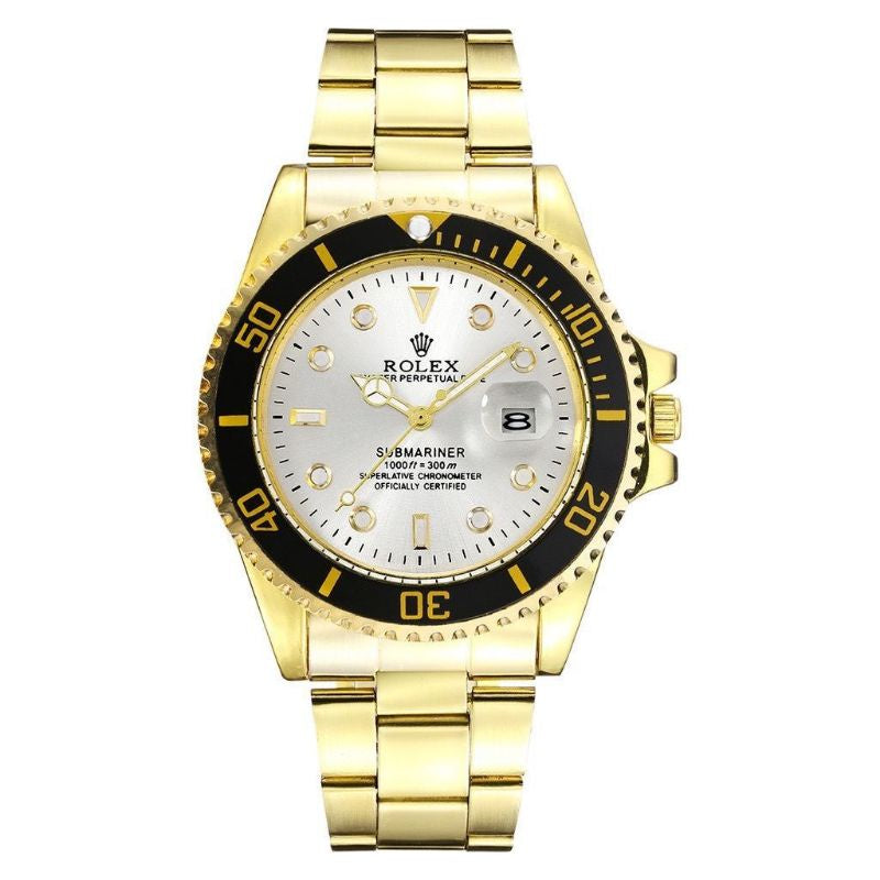 Rolex Submariner gold white dial